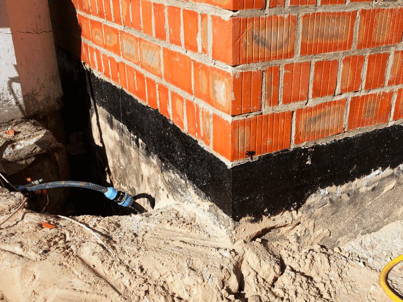 Construction litigation claims on the structural foundation of a brick building